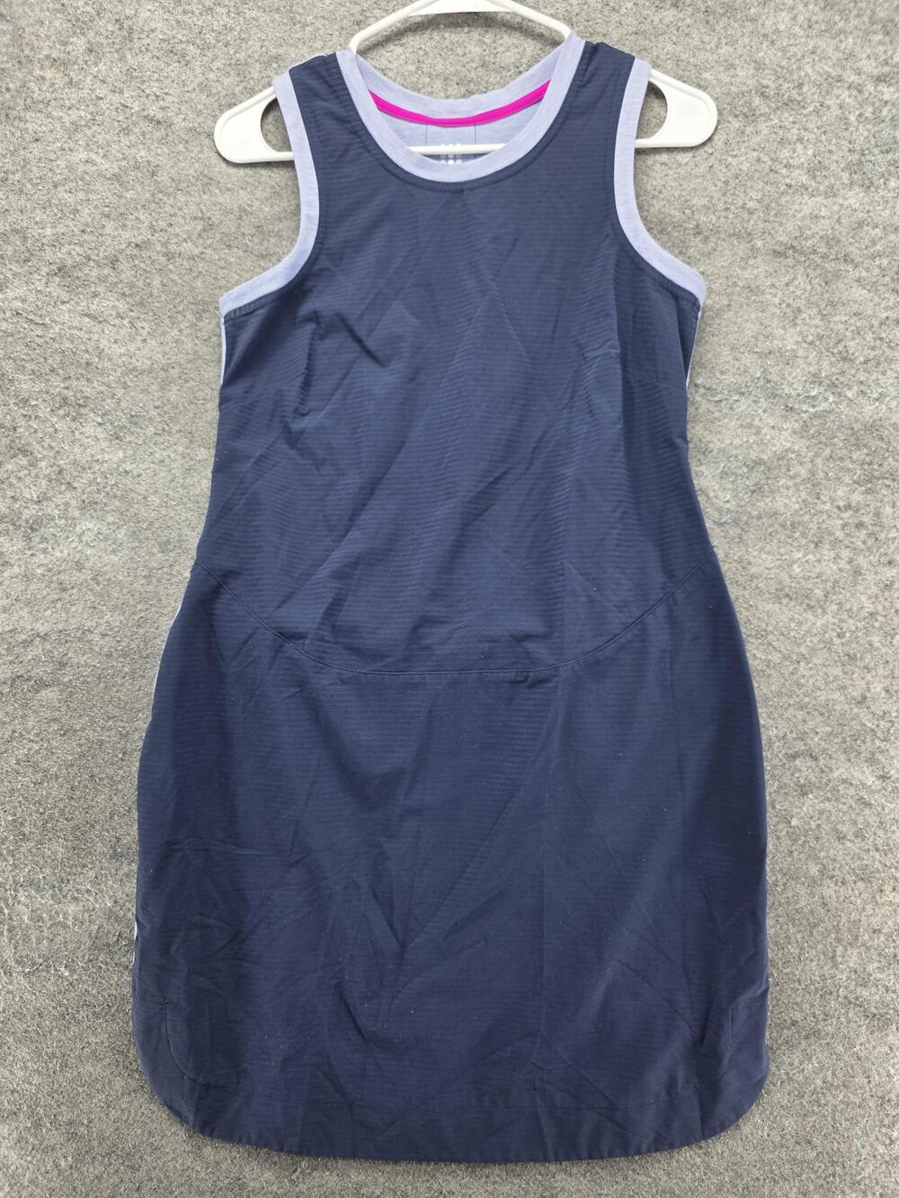 Title Nine Dress Womens S Blue Tank Short Round Neck Pullover Colorblock